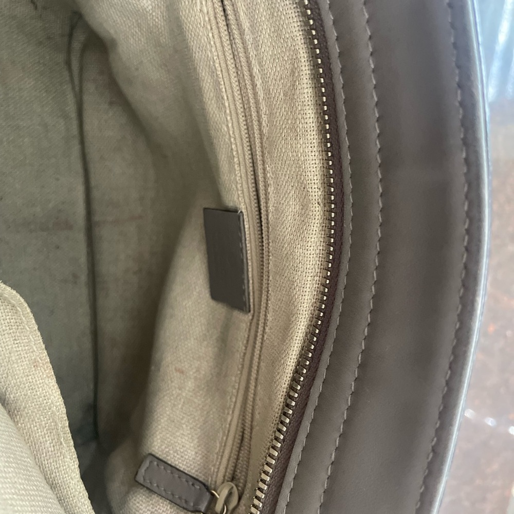 Gucci Gray Microguccissima Bag with Crossbody Strap - Picture 10 of 16